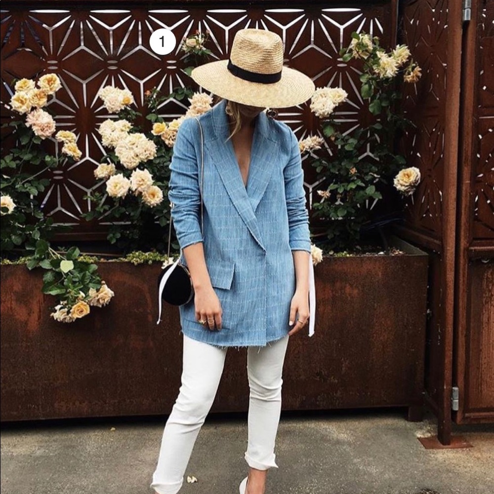 Lack Of Color Wide Brim Straw Hat